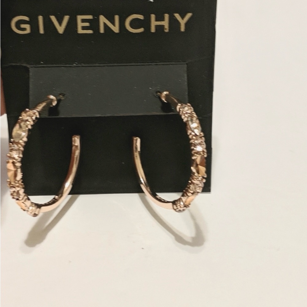 Givenchy rose gold hoop earrings. New